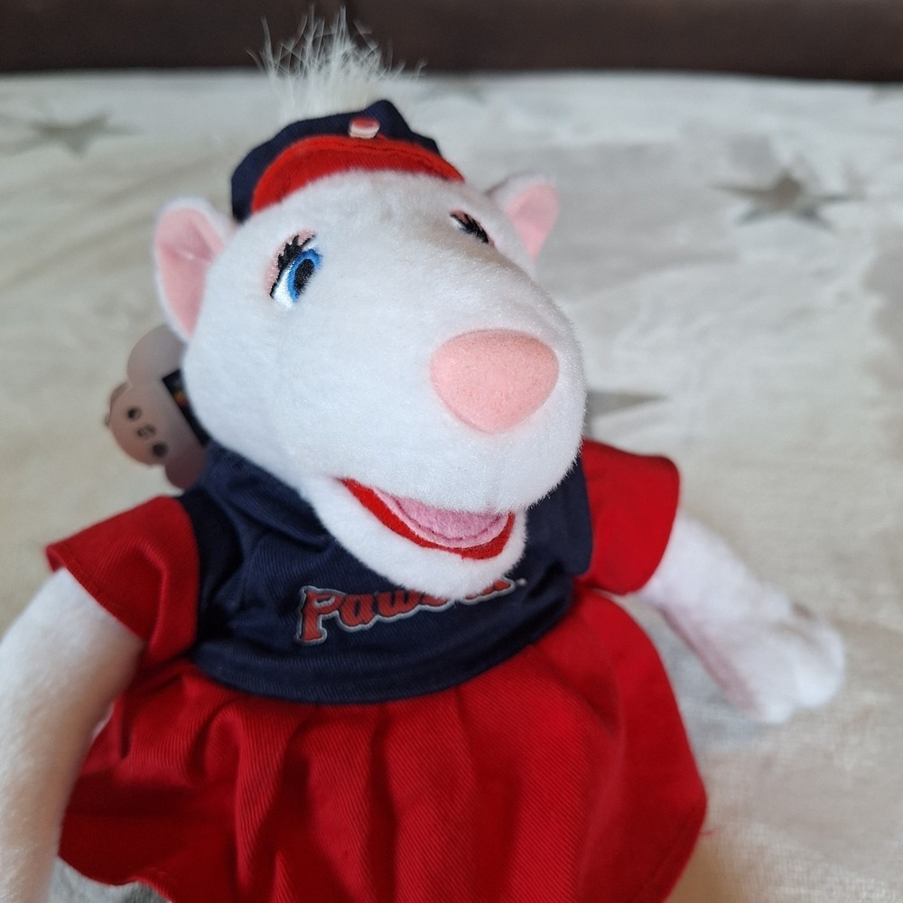Pawtucket Red Sox Pawsox Mascot "Sox" 7" Beanie Polar Bear Plush MLB Defunct - Picture 4 of 10